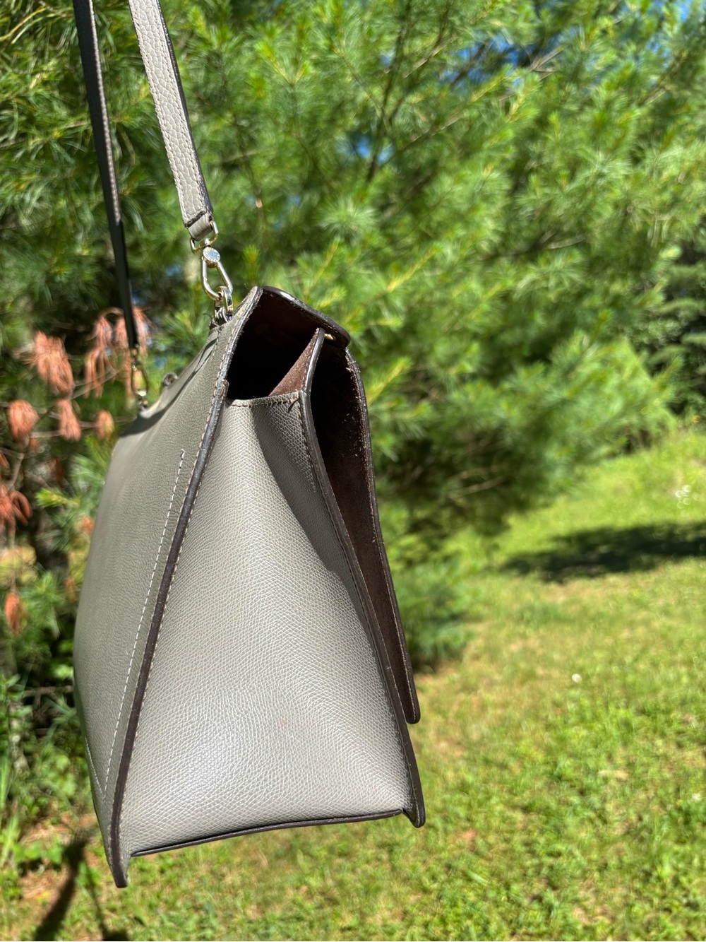 Furla Pebbled Leather Shoulder Bag - Picture 12 of 17